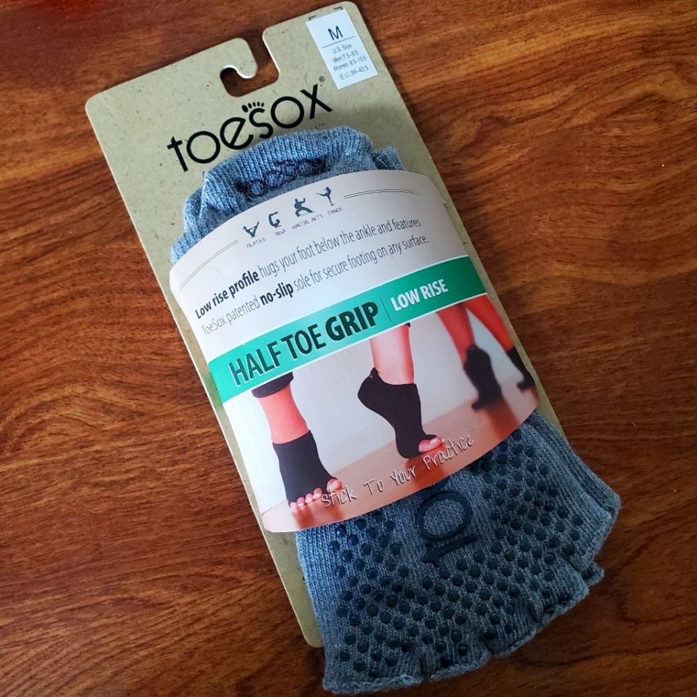 ToeSox Half Toe Grip Low Rise Non-Slip Socks